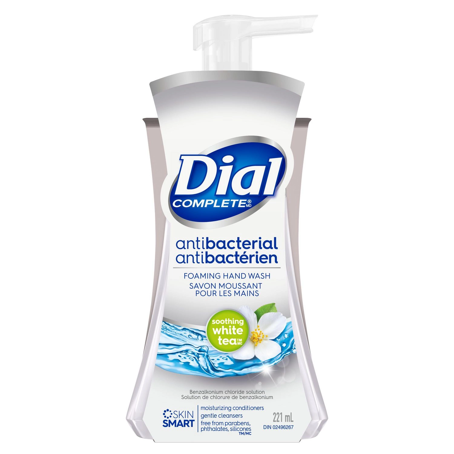 Dial Complete Antibacterial Foaming Hand Wash Soothing White Tea 221 ml 221 mL