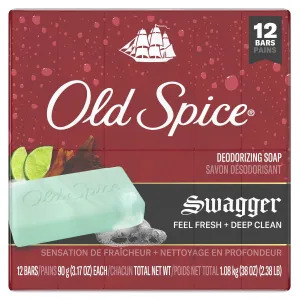 Old Spice Men's Bar Soap Swagger 12x90 g
