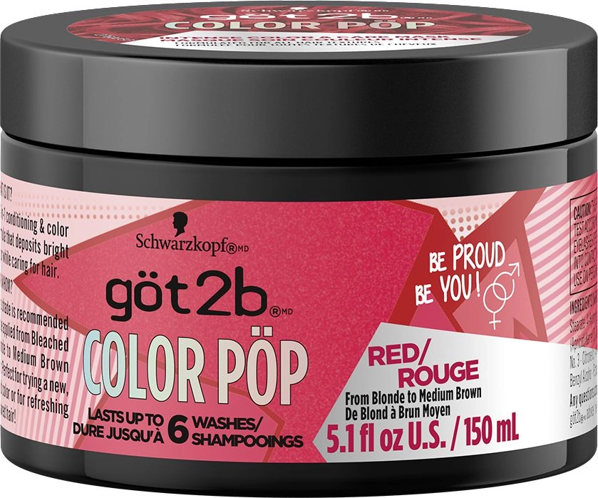 Got2b Color Pop Intense Color & Care Mask Red 150 ml 150 ml