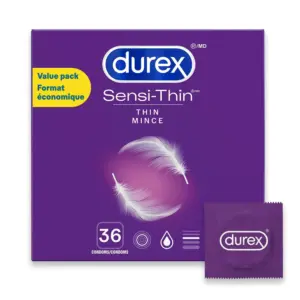 Durex Sensi-Thin Thin Condoms, 36 Count Value Pack