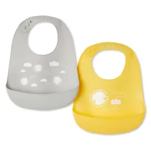 George Infants' Unisex Silicone Bib 2-Pack
