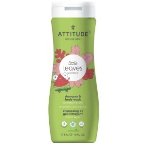 ATTITUDE Little Leaves 2-in-1 Shampoo and Body Wash - Watermelon & Coco 473 mL
