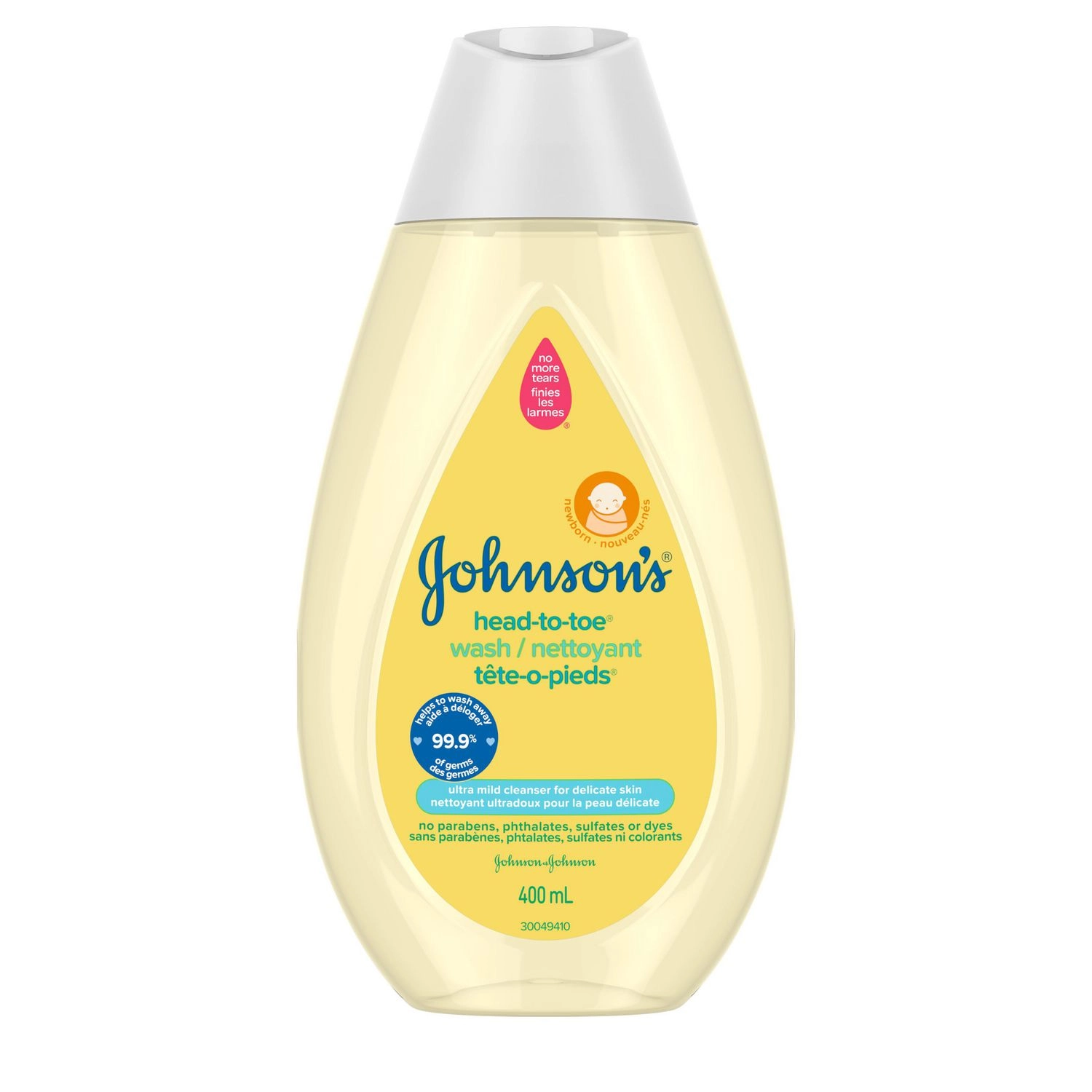 Johnson’s Head-to-Toe Baby Bath Wash & Shampoo - Body Wash - for Sensitive Skin - Tear Free - 400 mL 400 mL