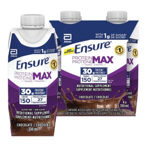 Ensure Protein Max 30 g Nutrition Shake Supplement, Chocolate Protein Drink, 330 mL (Pack of 4) 4x330 ml
