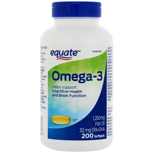 Equate Omega-3 200 Softgels