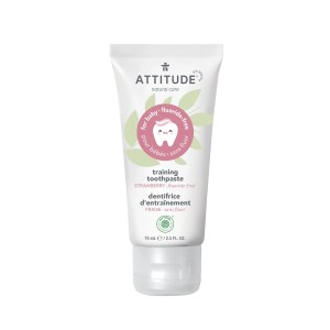 ATTITUDE Baby Leaves Training Toothpaste Gel Fluoride-Free - Strawberry 75 mL