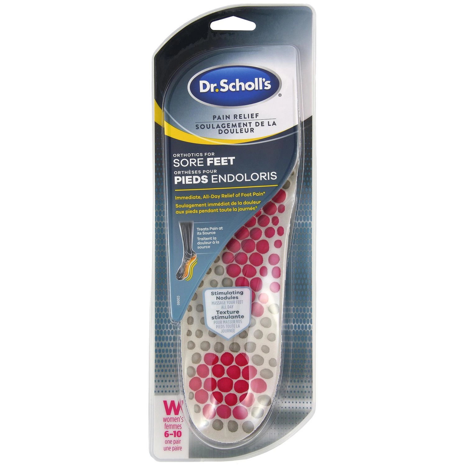 Dr. Scholl's Pain Relief Orthotics for Sore Soles, Women's