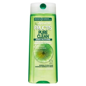 Garnier Fructis Pure Clean Zero Silicone Fortifying Shampoo for Normal to Oily Hair, 650mL 650 ml