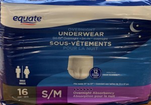 Equate Overnight Underwear