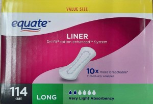 Equate Pantiliner Long 114ct