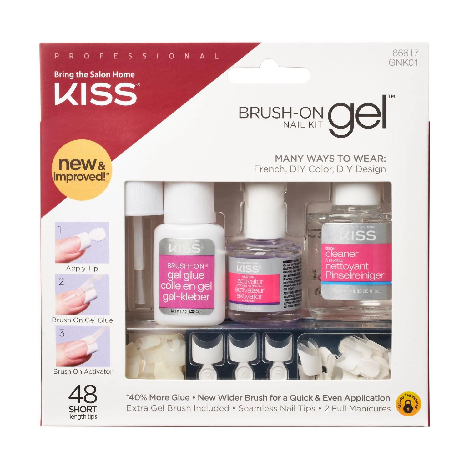 KISS Brush-On Gel Nail Kit