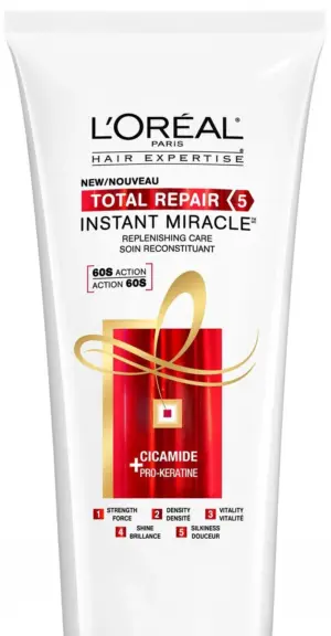 L'Oreal Paris Hair Expertise Total Repair 5 Instant Miracle PRO Keratine and Ceramide Mask, 200mL
