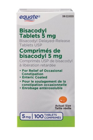 Equate Bisacodyl Tablets 5 mg 100 tablets