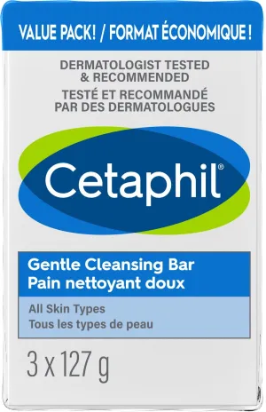 Cetaphil Gentle Cleansing Bar - 3-Pack, 127g 127 g
