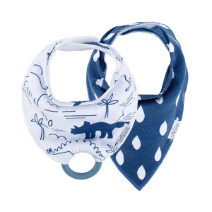 Dr. Brown's Bandana Bib with Snap-On Teether