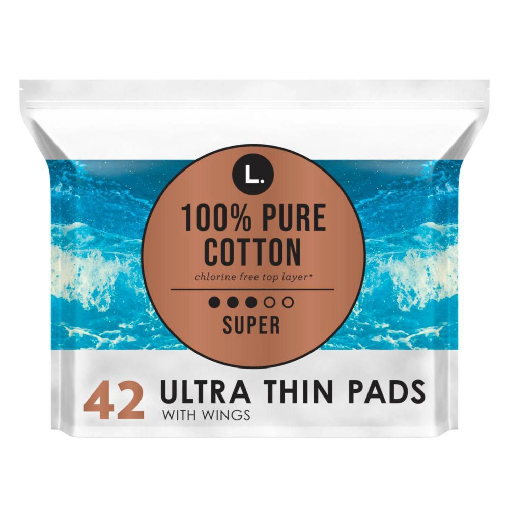 L. Chlorine Free Ultra Thin Pads Super Absorbency