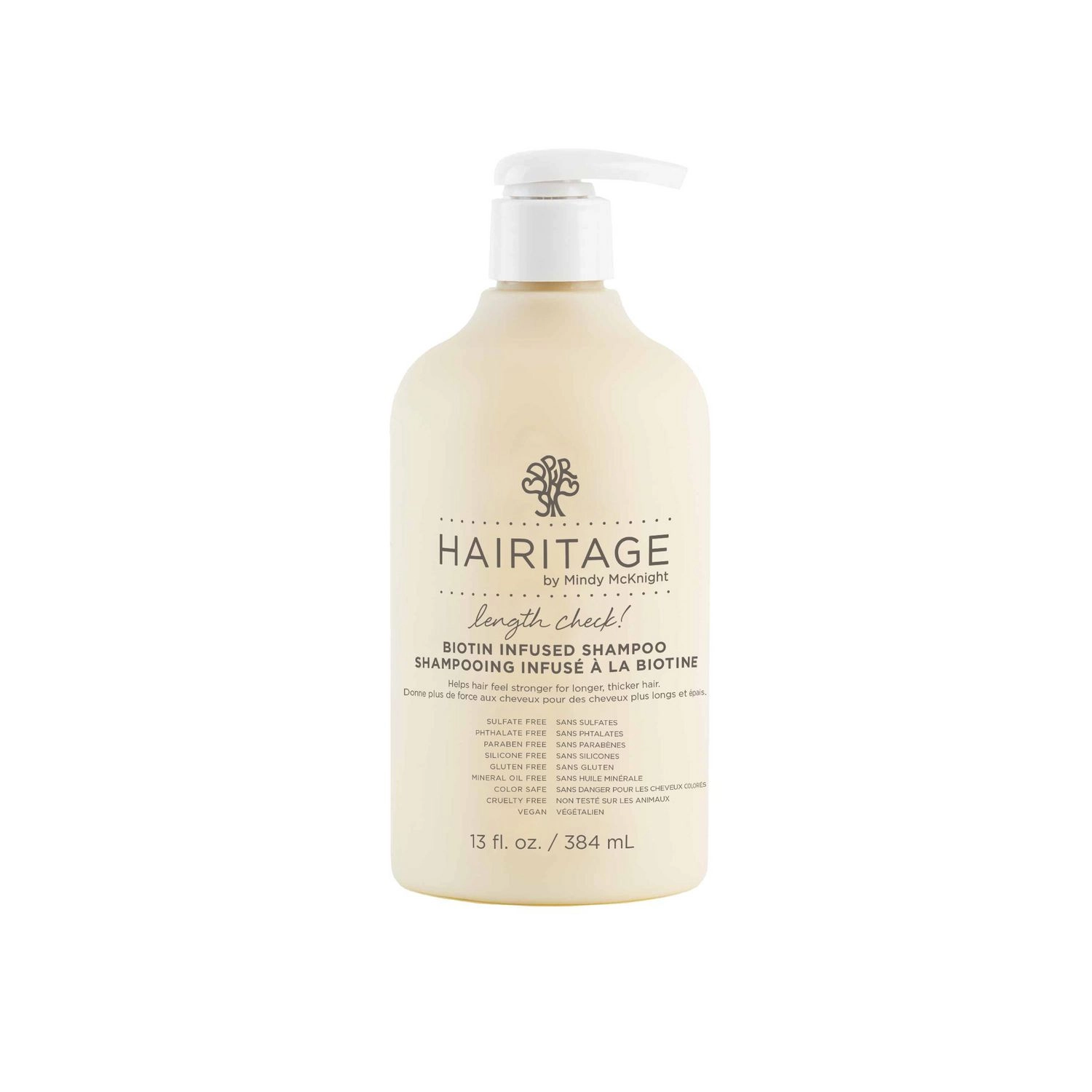Hairitage Length Check! Biotin Infused Shampoo 384 mL