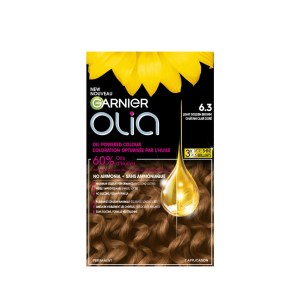 Garnier Olia No Ammonia and Oil Powered Permanent Hair Dye, 9.30 Caramel Gold, 1 Application