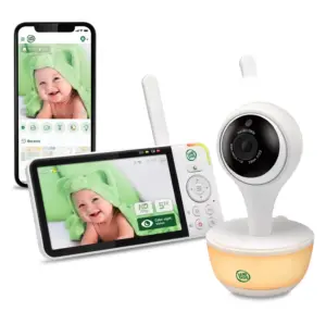 LeapFrog LF815HD 1080p WiFi Video Baby Monitor with 5" Display and Color Night Vision (White)