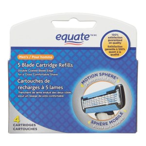 Equate Men's 5 Blade Razor Refills