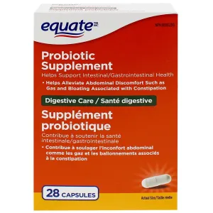 Equate Probiotic Supplement 28 CAPSULES