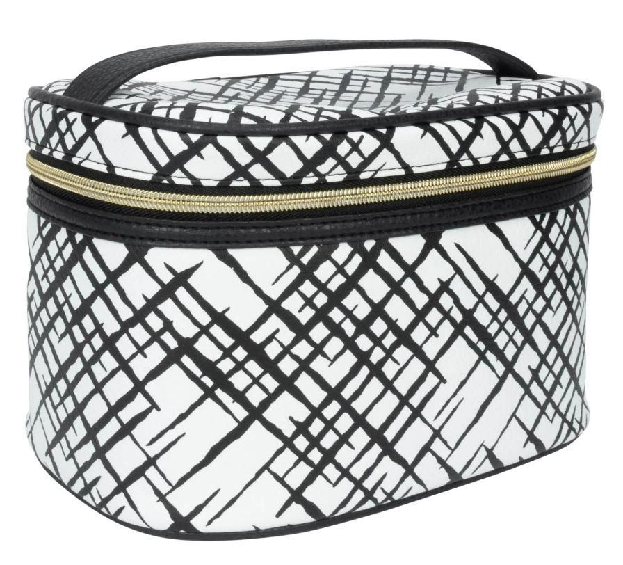 Equate Beauty Crosshatch Train Case