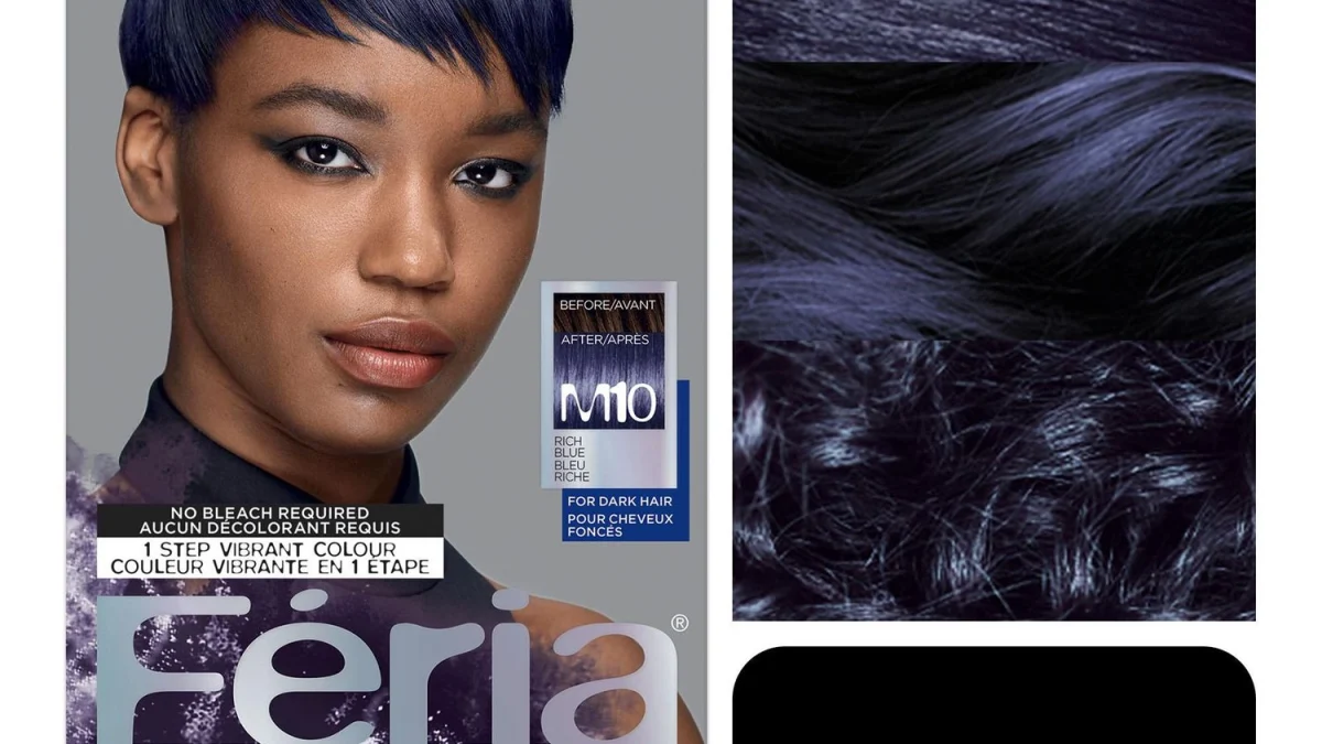 L'Oreal Paris Feria Midnight Bold M10 Cosmic Azure Rich Blue Hair