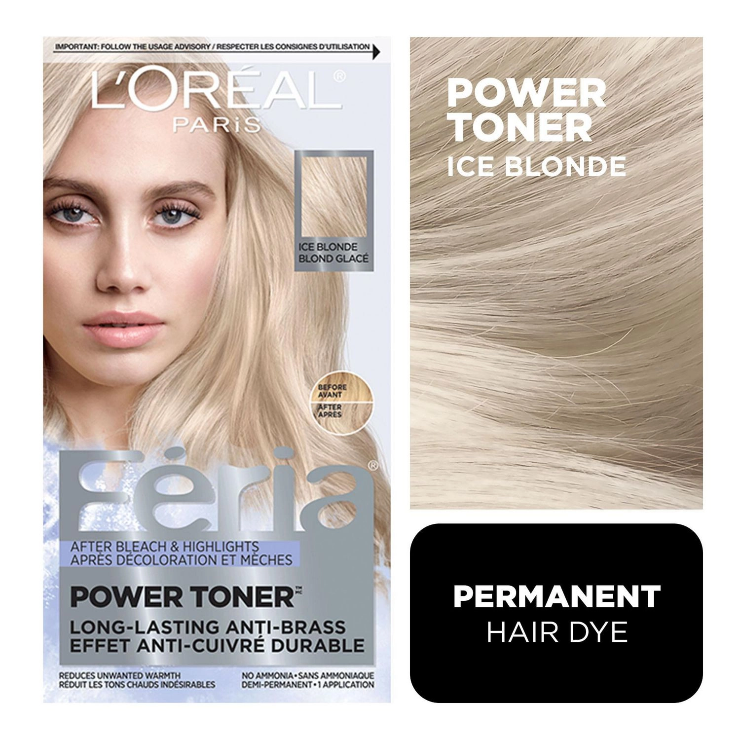 L'Oreal Paris Feria Power Toner Ice Blonde CTC Health