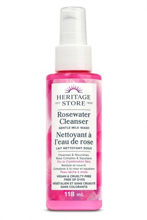 Heritage Store Rosewater Cleanser 118 mL
