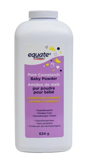 Equate Pure Cornstarch Baby Powder - Lavender and Chamomile 624 g
