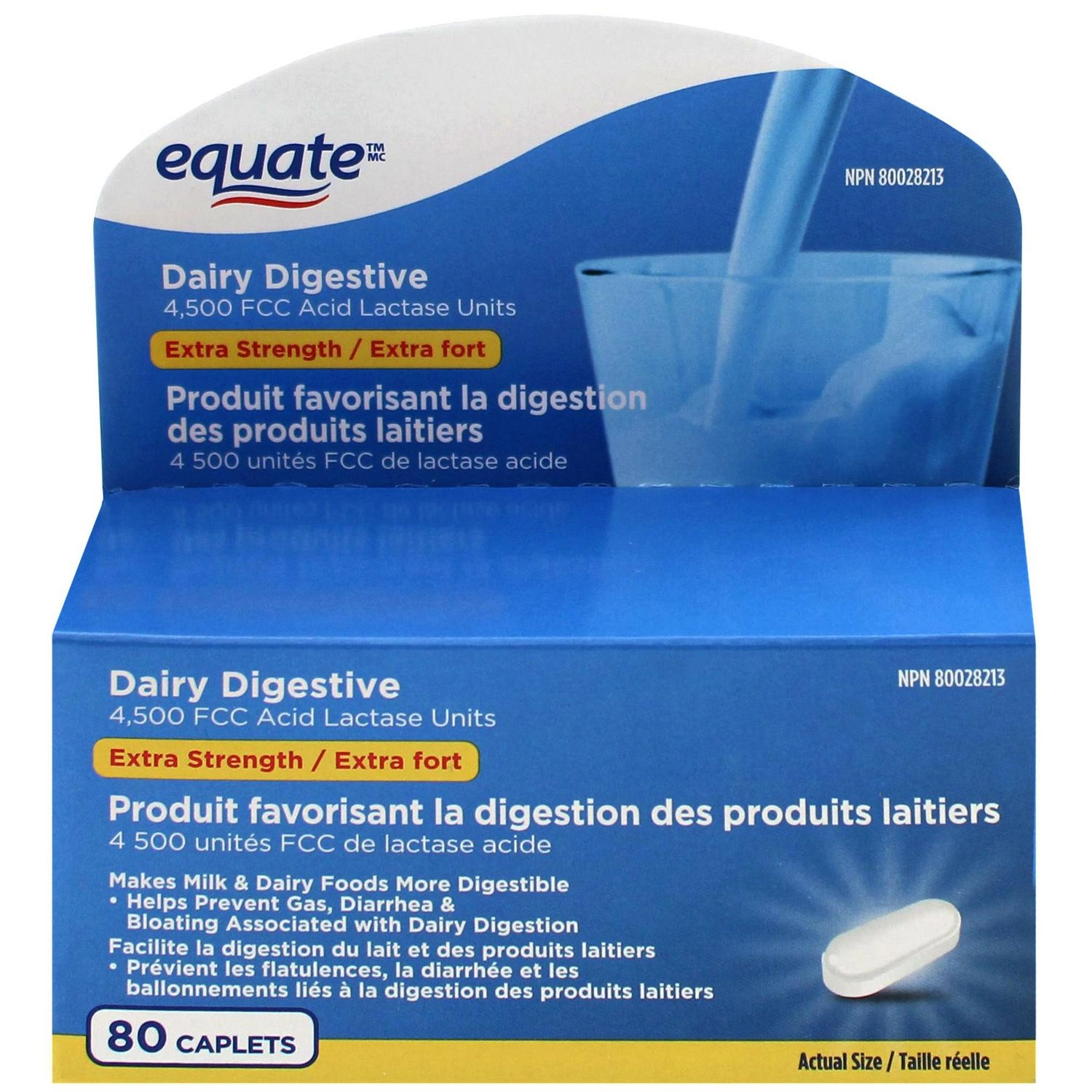 Equate Dairy Digestive 80 CAPLETS