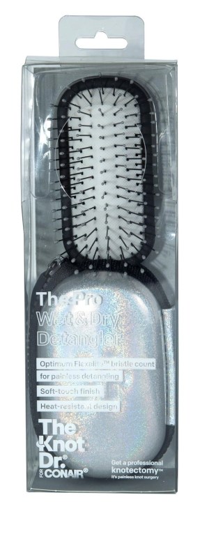 The Knot Dr. Mini Detangler with Metallic Case