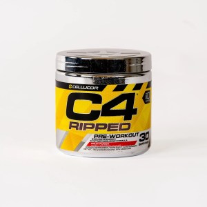 C4 Ripped Pre Workout Powder - Fruit Punch Flavor 180 g