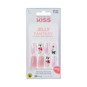 KISS 'Jelly Cookie' Gel Fantasy Sculpted Jelly Nails, 28 Count