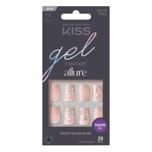 KISS 'Transformation' Gel Fantasy Allure Fake Nails, 28 Count