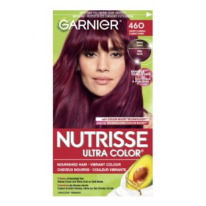 Garnier Nutrisse Ultra Color Permanent Hair Dye, 460 Double Tone Reds Cherry Flamingo