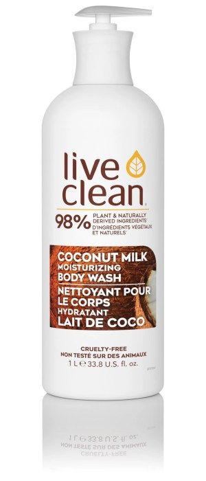 Live Clean Coconut Milk Moisturizing Body Wash 1 L
