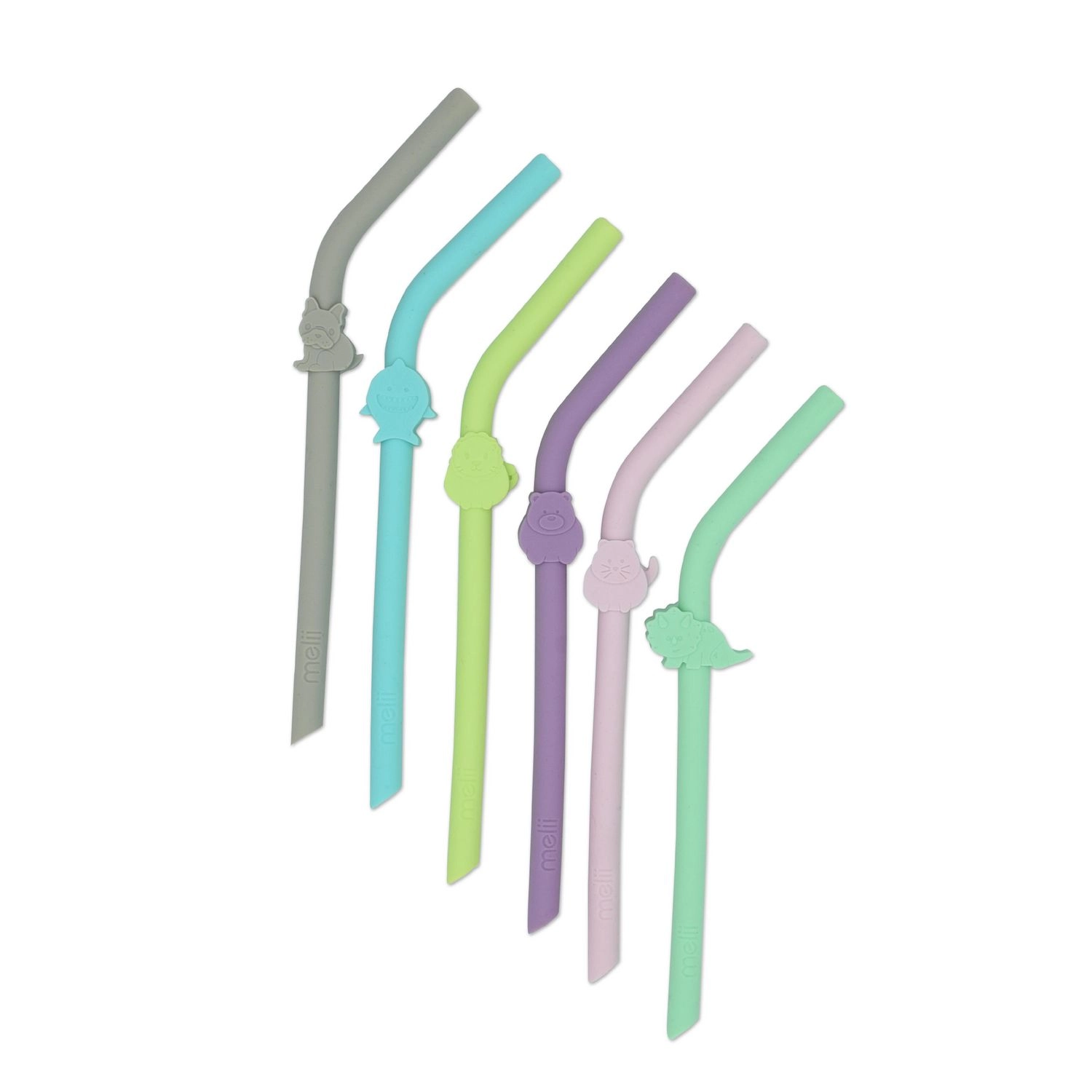 Melii Silicone Animal Straws