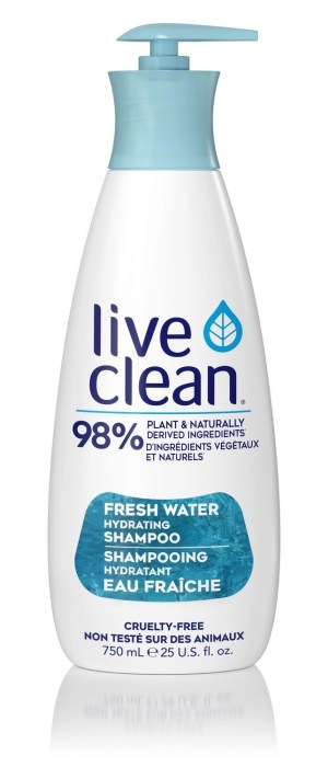 Live Clean Fresh Water Hydrating Shampoo 750 mL