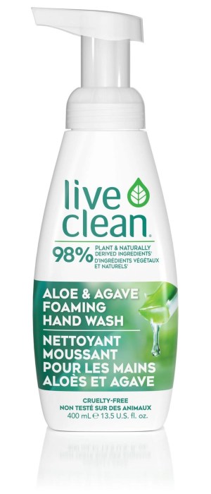 Live Clean Aloe & Agave Foaming Hand Wash 400 mL