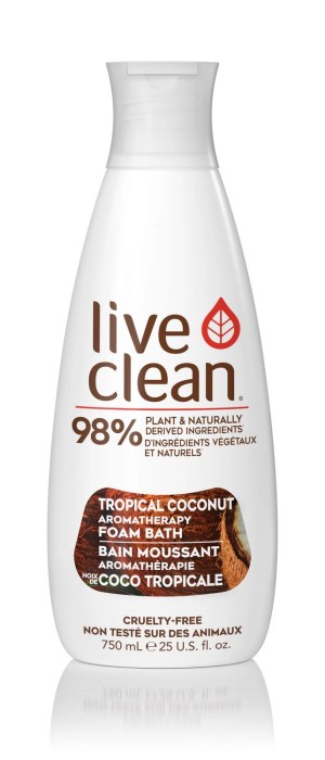 Live Clean Tropical Coconut Aromatherapy Foam Bath 750 mL