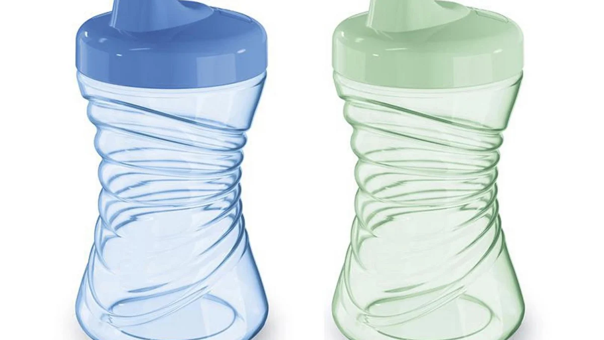 NUK Fun Grips Hard Spout Cup, Blue Green, 10 oz, 2-Pack CTC Health