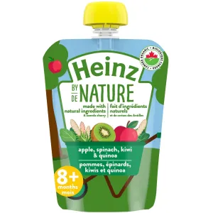 Heinz by Nature Organic Baby Food - Apple, Spinach, Kiwi & Quinoa Purée 128mL