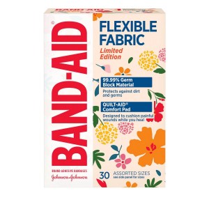 Band-Aid Flexible Fabric Wildflower Bandages