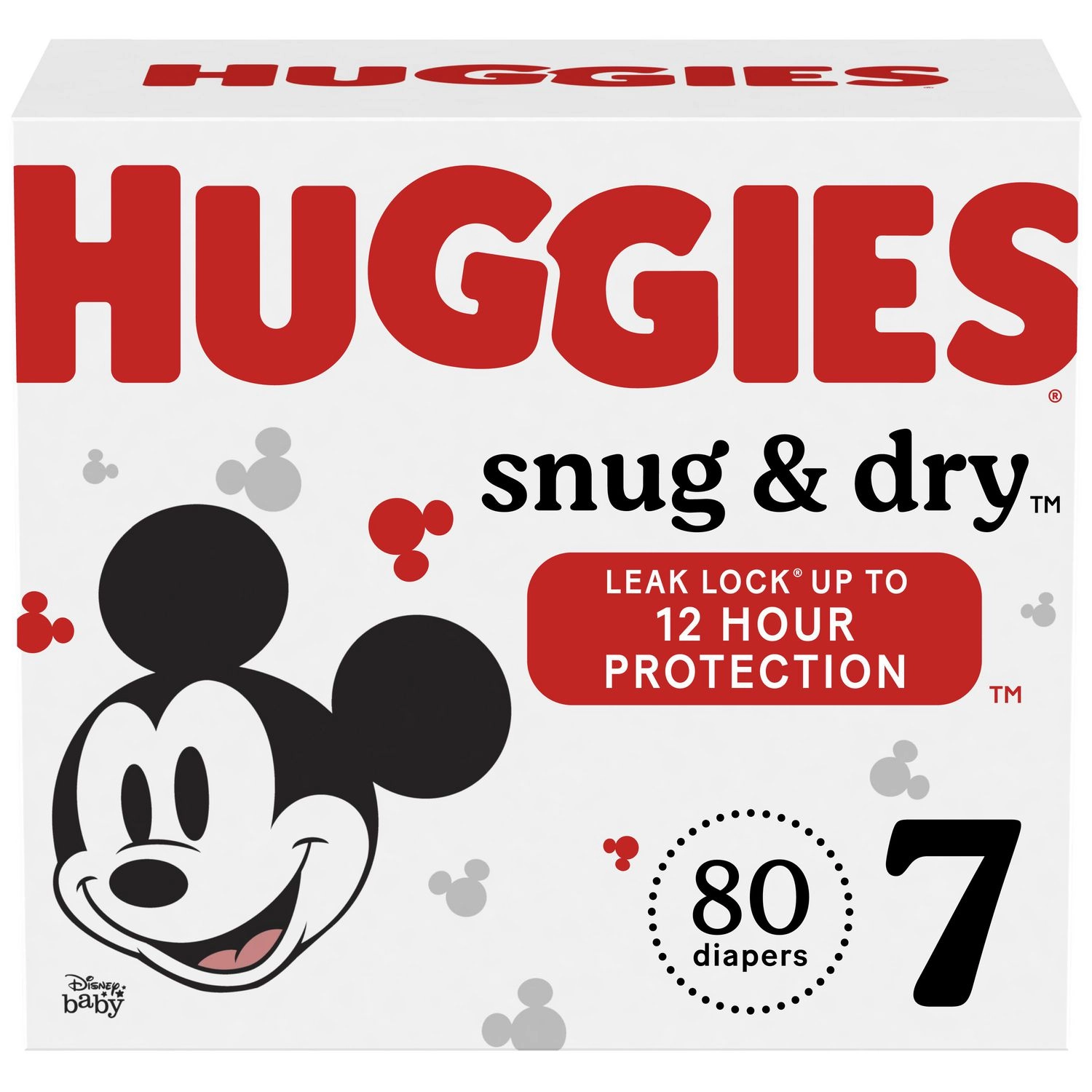 Huggies Snug & Dry Baby Diapers 80 Count