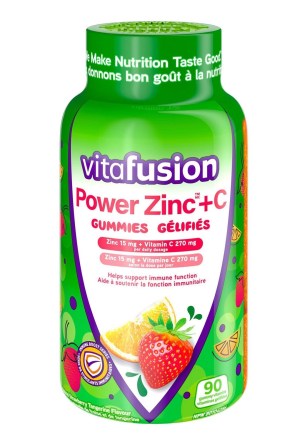 Vitafusion Power Zinc + C Adult Vitamin Gummies 90 gummies