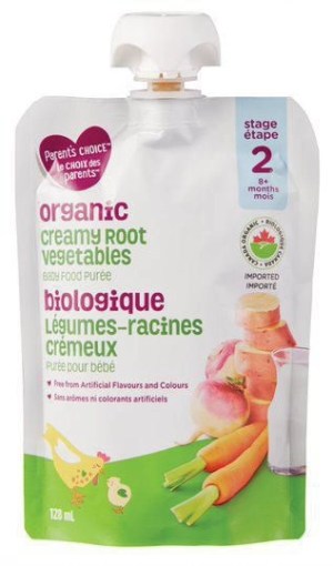 Parent's Choice Organic Creamy Root Vegetables Baby Food Puree 128 ml