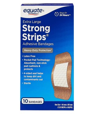 Equate Extra Large Strong Strips Adhesive Bandages