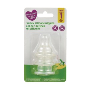 Parent's Choice 3-Pack Silicone Nipples