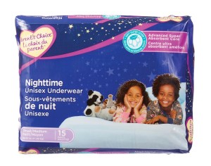 Parent's Choice Unisex Nighttime Underwear 15 Count